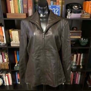 Nine West Separates Brown Leather Jacket